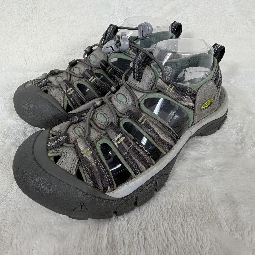 KEEN Newport H2 Women’s 8.5 Gray Green Waterproof Hiking Water Sandals